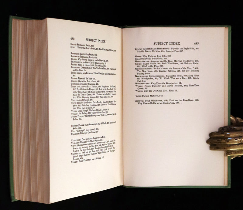 1919 Rare First Edition - The Wonder Garden: Nature Myths And Tales From All The World by Frances Jenkins Olcott illustrated by Milo Winter.