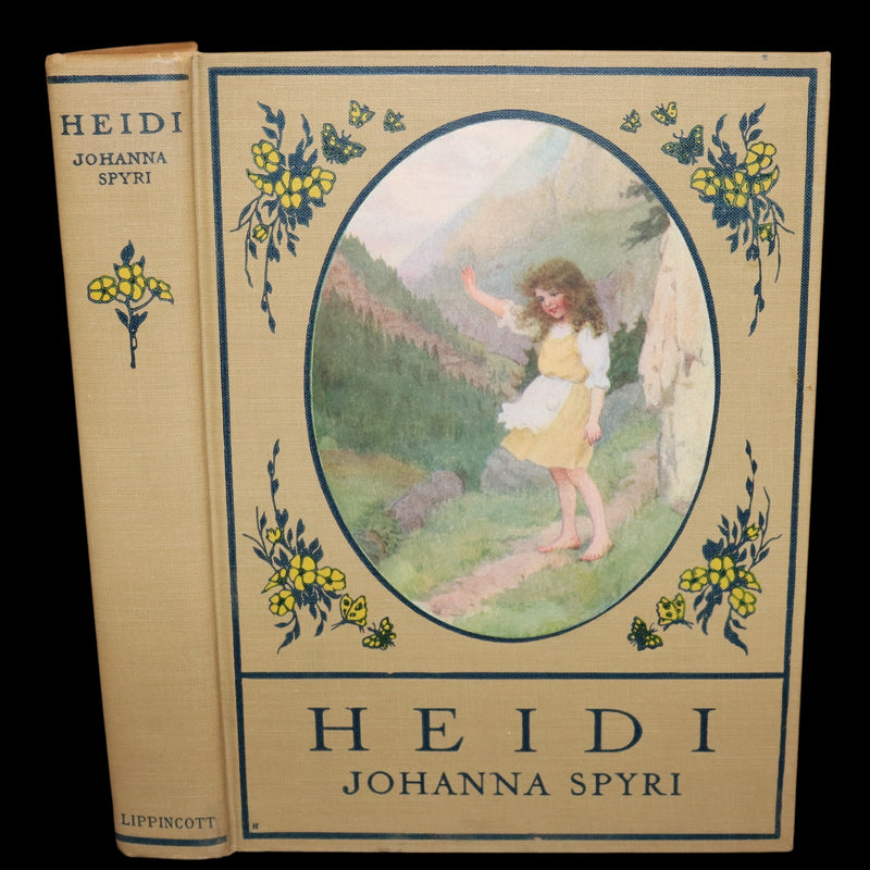 1919 Rare Book - HEIDI by Johanna Spyri illustrated in color by Maria L. Kirk. The Gift Edition.