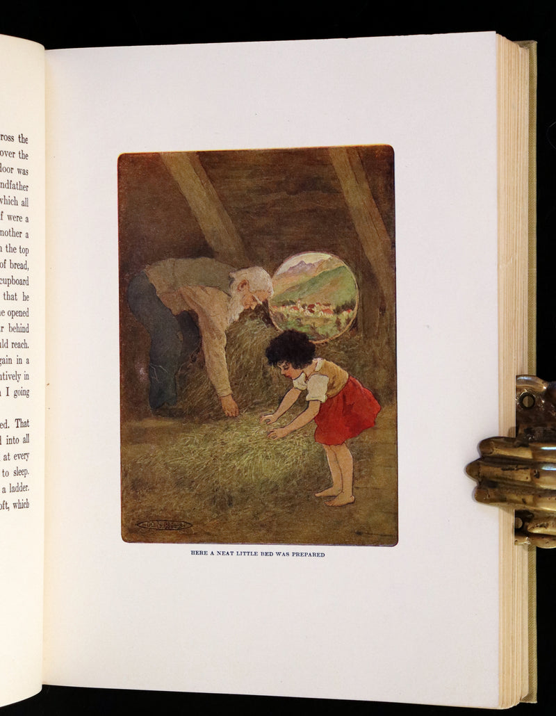 1919 Rare Book - HEIDI by Johanna Spyri illustrated in color by Maria L. Kirk. The Gift Edition.