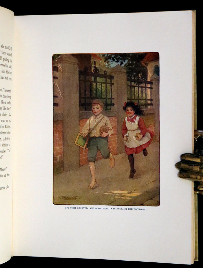 1919 Rare Book - HEIDI by Johanna Spyri illustrated in color by Maria L. Kirk. The Gift Edition.