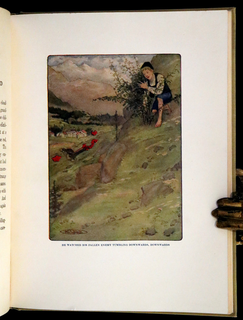 1919 Rare Book - HEIDI by Johanna Spyri illustrated in color by Maria L. Kirk. The Gift Edition.