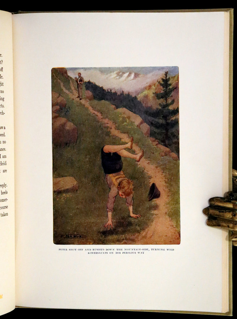1919 Rare Book - HEIDI by Johanna Spyri illustrated in color by Maria L. Kirk. The Gift Edition.