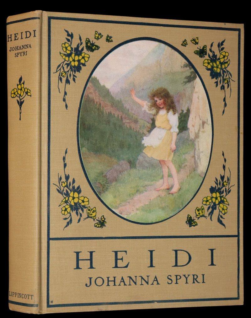 1919 Rare Book - HEIDI by Johanna Spyri illustrated in color by Maria L. Kirk. The Gift Edition.