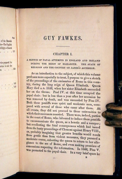 1840 Rare Book - Guy Fawkes Or, The Gunpowder Treason, A.D. 1605. With Appendix on the Anonymous Letter.