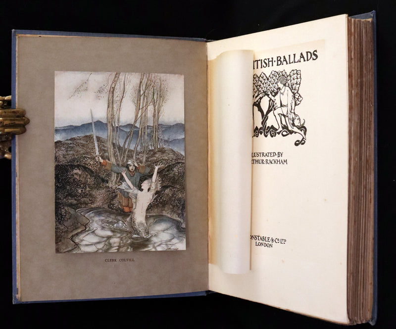 1919 Rare First Edition - Some British Ballads beautifully illustrated by Arthur Rackham.