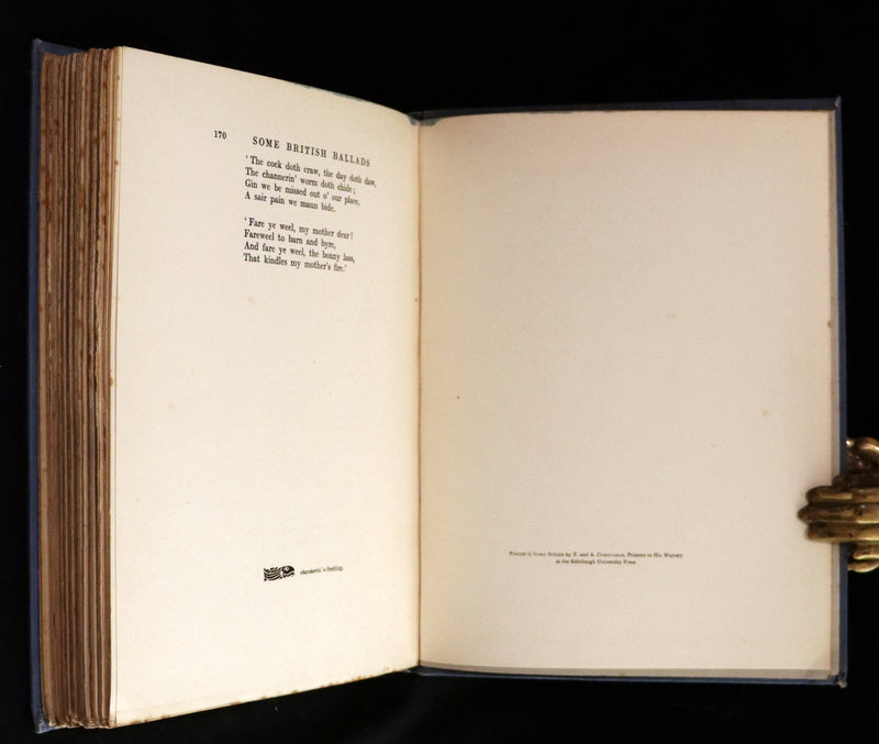 1919 Rare First Edition - Some British Ballads beautifully illustrated by Arthur Rackham.
