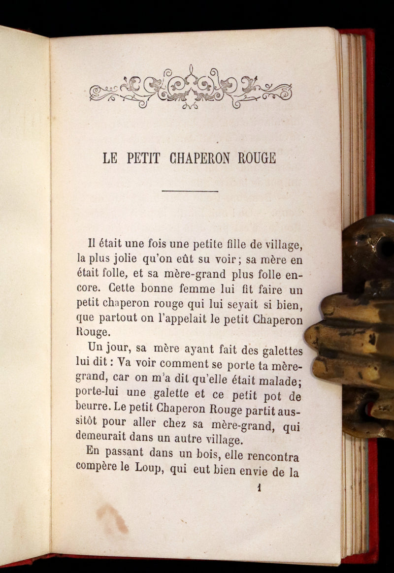 1880 Scarce illustrated French Book ~ Contes des Fees by Charles Perrault - Fairy Tales.