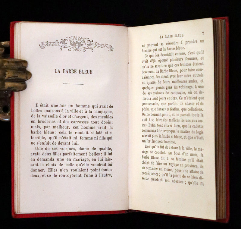 1880 Scarce illustrated French Book ~ Contes des Fees by Charles Perrault - Fairy Tales.