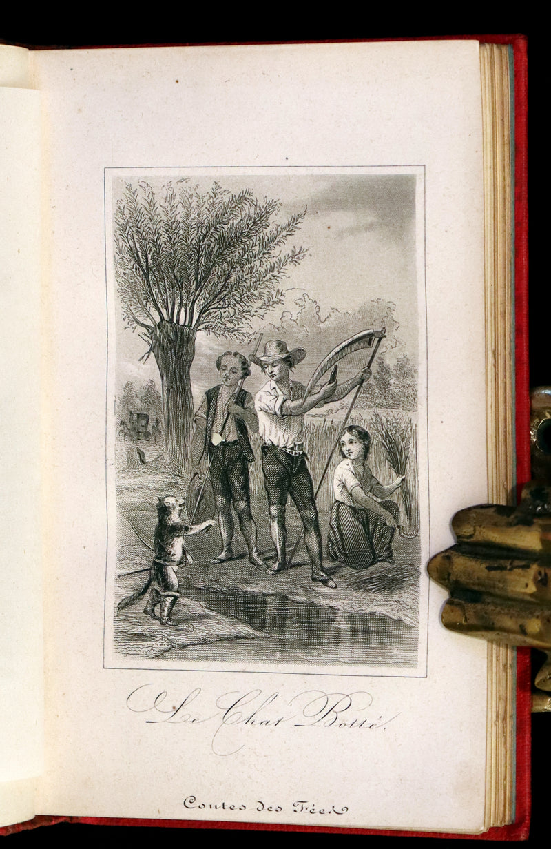 1880 Scarce illustrated French Book ~ Contes des Fees by Charles Perrault - Fairy Tales.