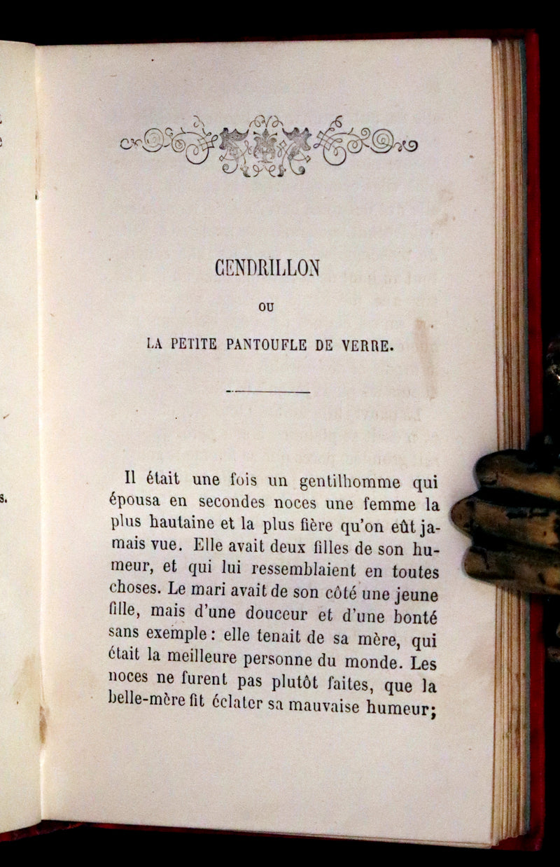 1880 Scarce illustrated French Book ~ Contes des Fees by Charles Perrault - Fairy Tales.
