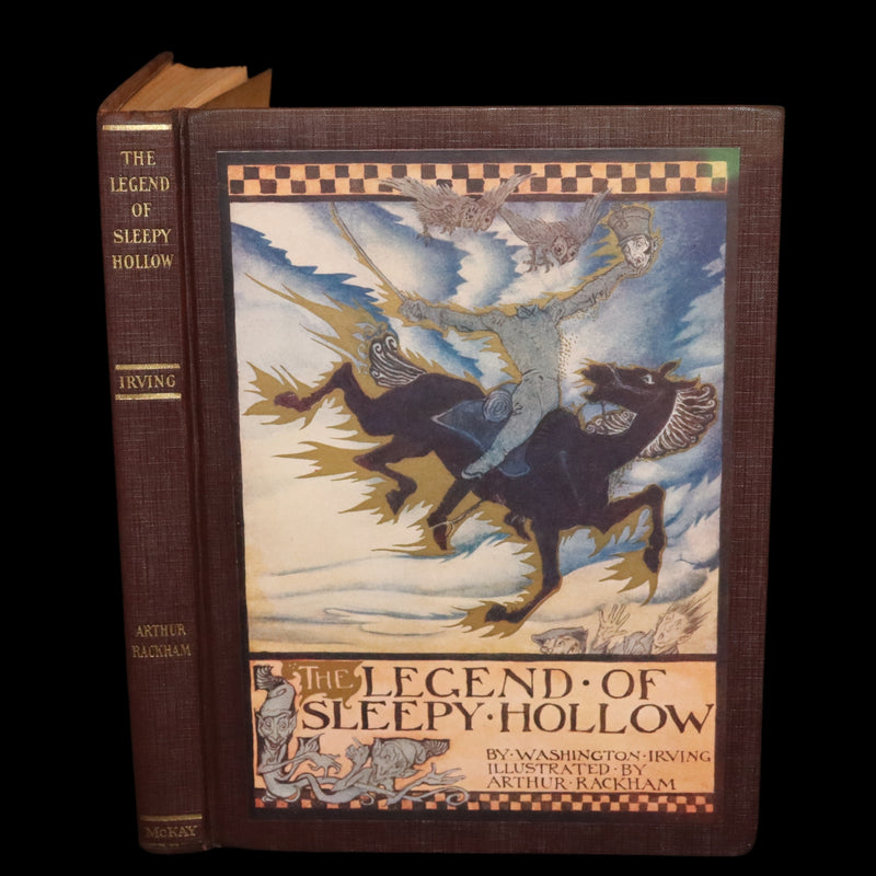 1928 Rare First US Edition - The Legend of Sleepy Hollow illustrated by Arthur Rackham.