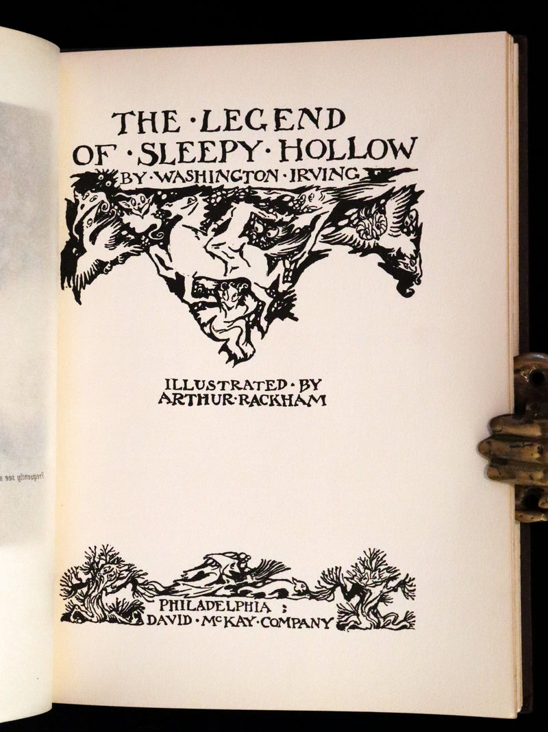 1928 Rare First US Edition - The Legend of Sleepy Hollow illustrated by Arthur Rackham.