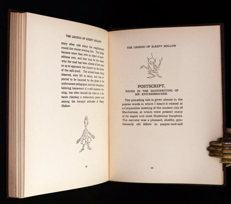 1928 Rare First US Edition - The Legend of Sleepy Hollow illustrated by Arthur Rackham.