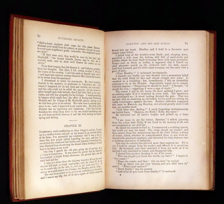 1894 Scarce Edition - WUTHERING HEIGHTS by Emily Brontë (Ellis Bell), And Agnes Grey by Anne Brontë (Acton Bell).