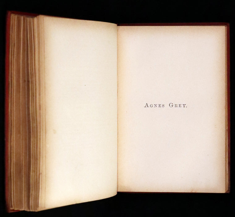 1894 Scarce Edition - WUTHERING HEIGHTS by Emily Brontë (Ellis Bell), And Agnes Grey by Anne Brontë (Acton Bell).