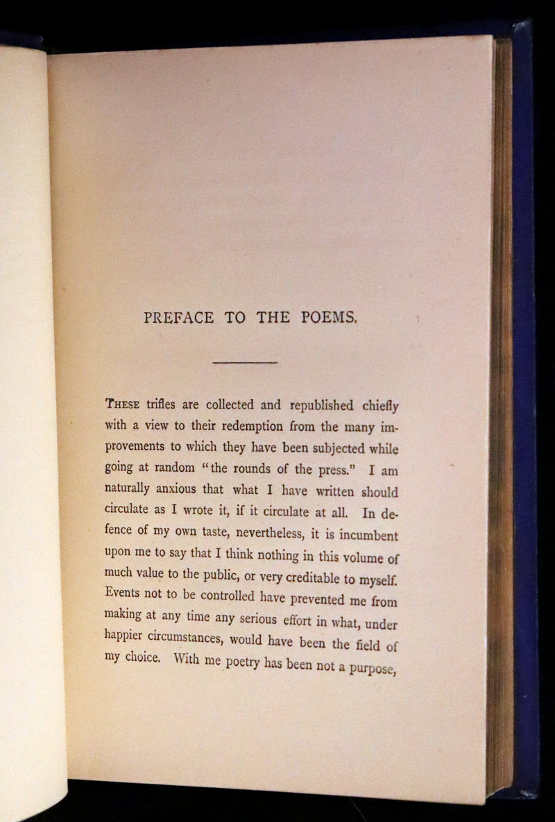 1877 Rare Book - Poems by Edgar Allan POE (The Raven, Lenore, Ulalume, ...).