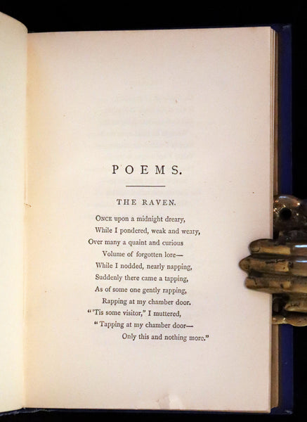 1877 Rare Book - Poems by Edgar Allan POE (The Raven, Lenore, Ulalume, ...).