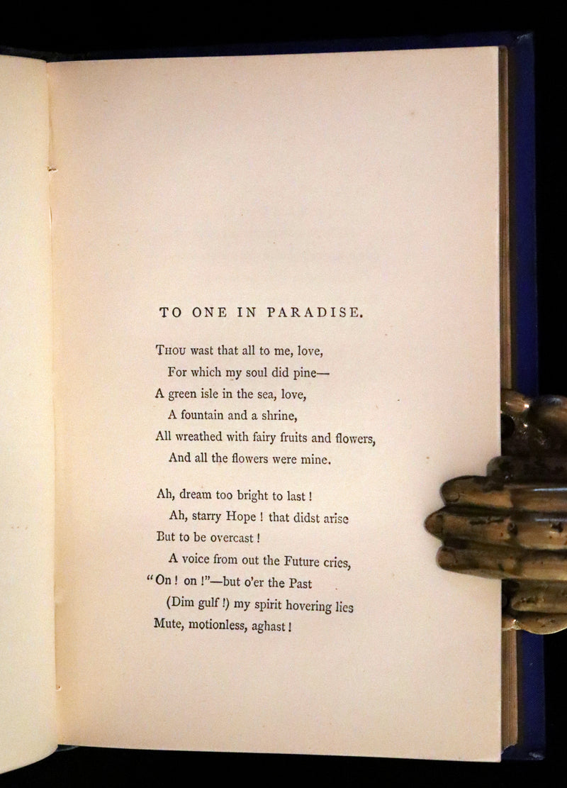 1877 Rare Book - Poems by Edgar Allan POE (The Raven, Lenore, Ulalume, ...).