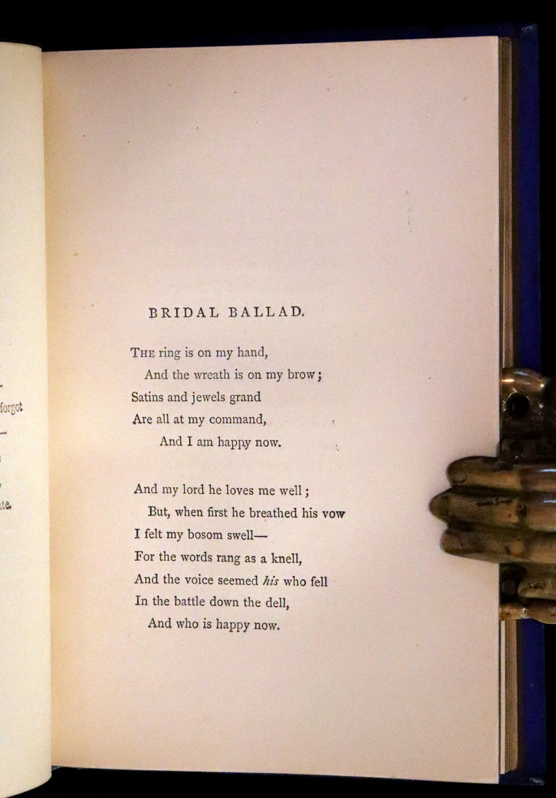 1877 Rare Book - Poems by Edgar Allan POE (The Raven, Lenore, Ulalume, ...).
