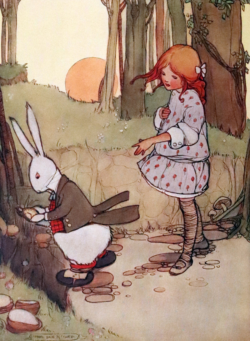 1911 First US Edition - ALICE in Wonderland color illustrated by Mabel Lucie Attwell.