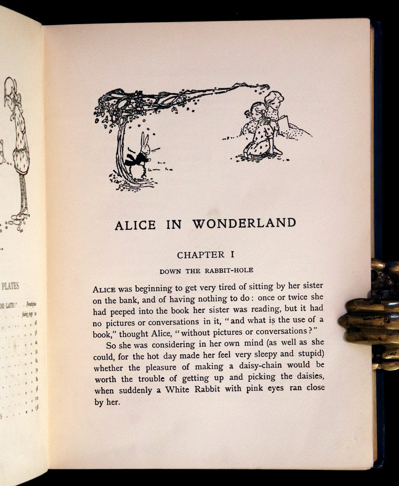 1911 First US Edition - ALICE in Wonderland color illustrated by Mabel Lucie Attwell.