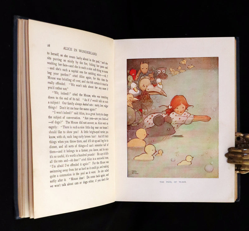 1911 First US Edition - ALICE in Wonderland color illustrated by Mabel Lucie Attwell.