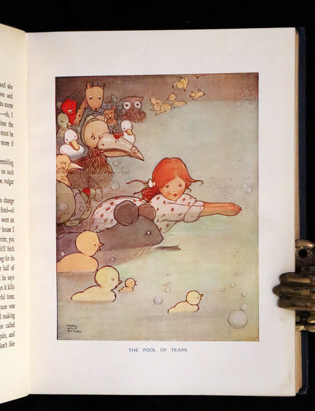1911 First US Edition - ALICE in Wonderland color illustrated by Mabel Lucie Attwell.