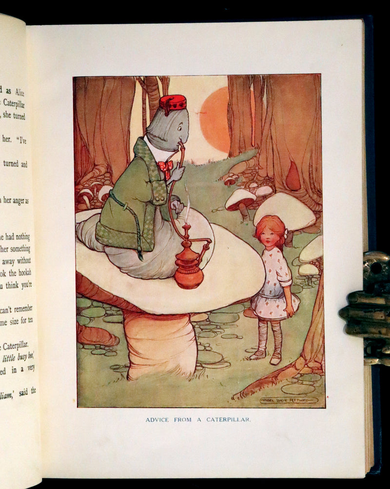 1911 First US Edition - ALICE in Wonderland color illustrated by Mabel Lucie Attwell.