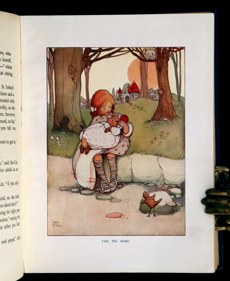 1911 First US Edition - ALICE in Wonderland color illustrated by Mabel Lucie Attwell.