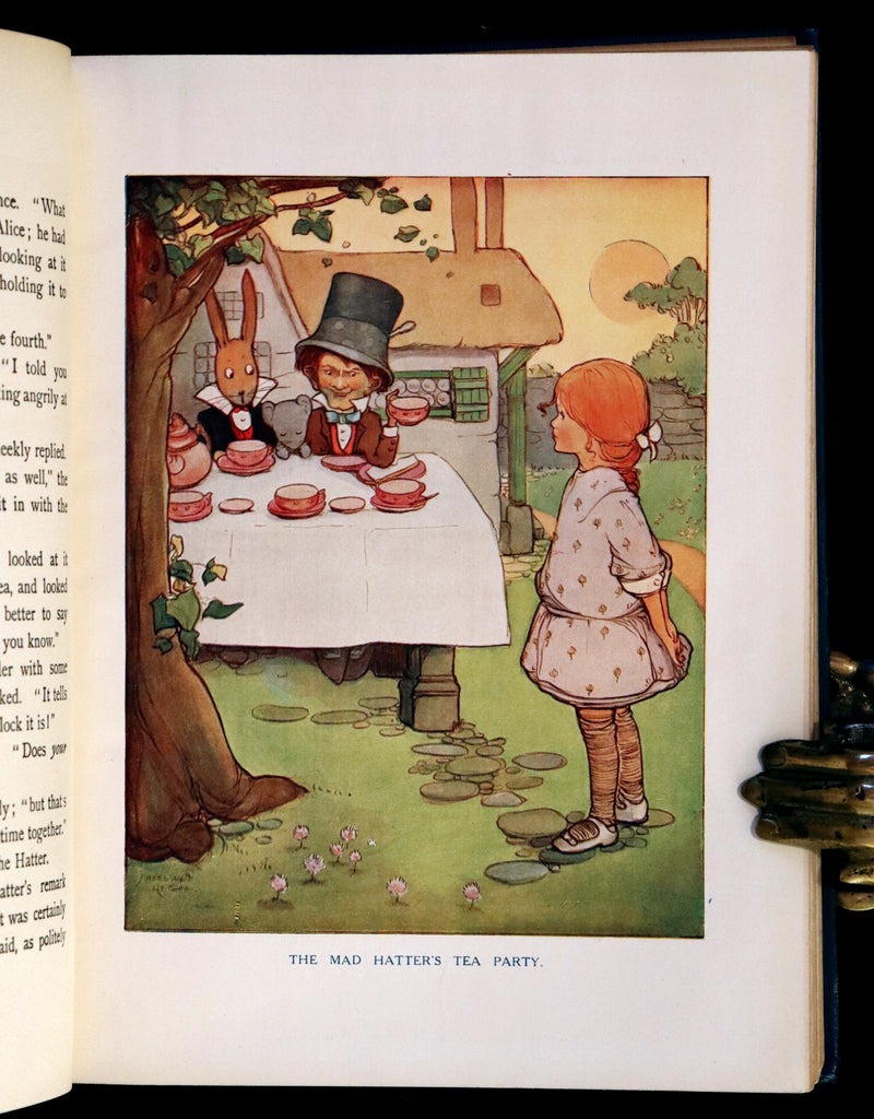 1911 First US Edition - ALICE in Wonderland color illustrated by Mabel Lucie Attwell.