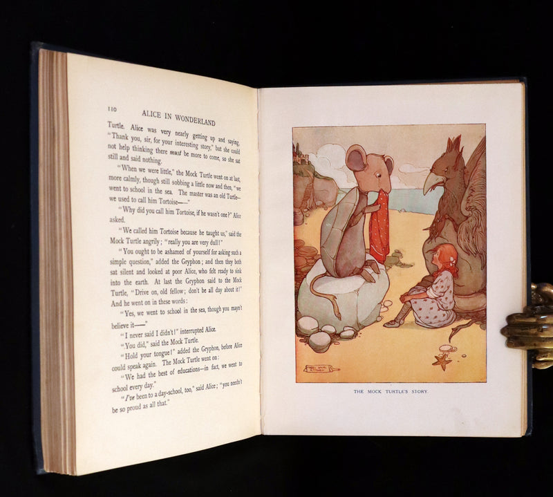 1911 First US Edition - ALICE in Wonderland color illustrated by Mabel Lucie Attwell.