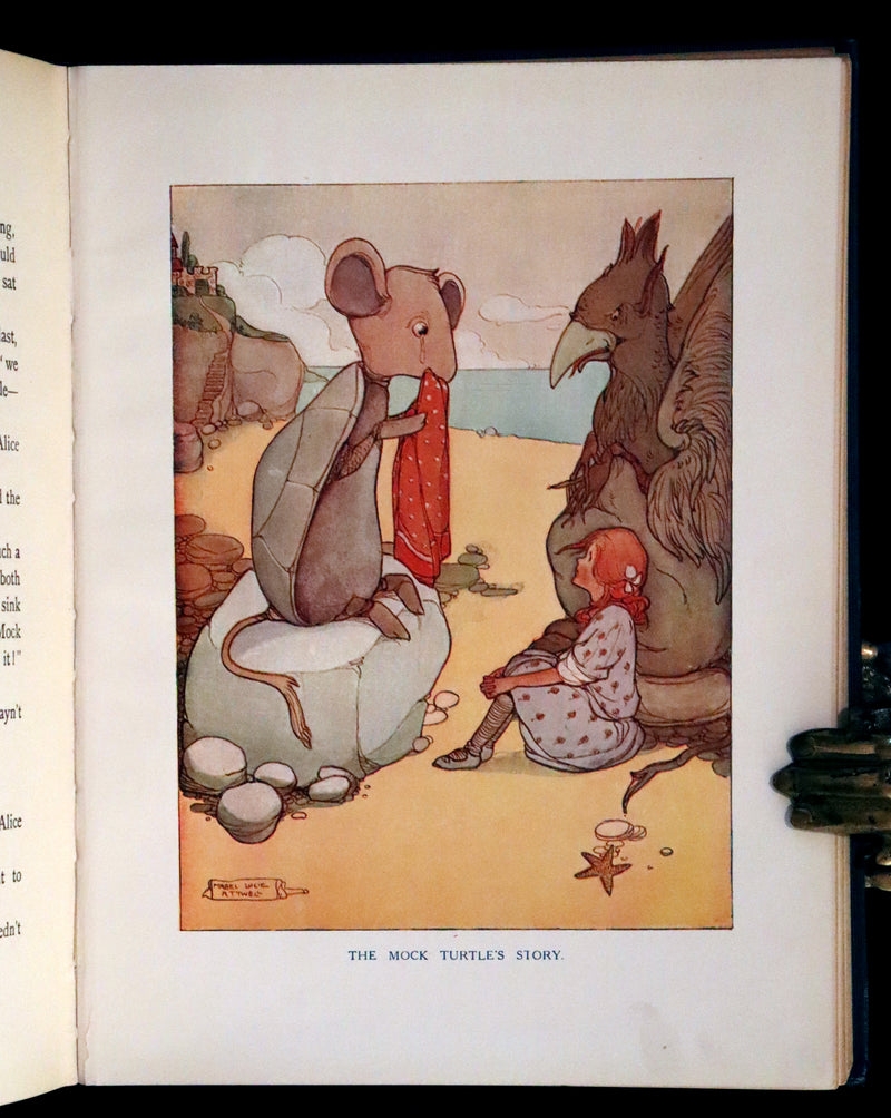 1911 First US Edition - ALICE in Wonderland color illustrated by Mabel Lucie Attwell.