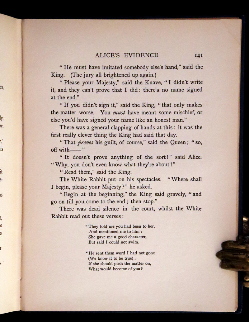 1911 First US Edition - ALICE in Wonderland color illustrated by Mabel Lucie Attwell.