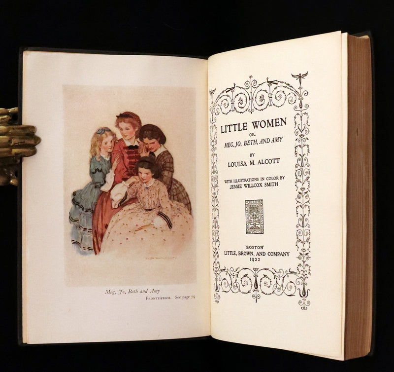 1922 Rare Book - LITTLE WOMEN by Louisa May Alcott illustrated in color by Jessie Willcox Smith.