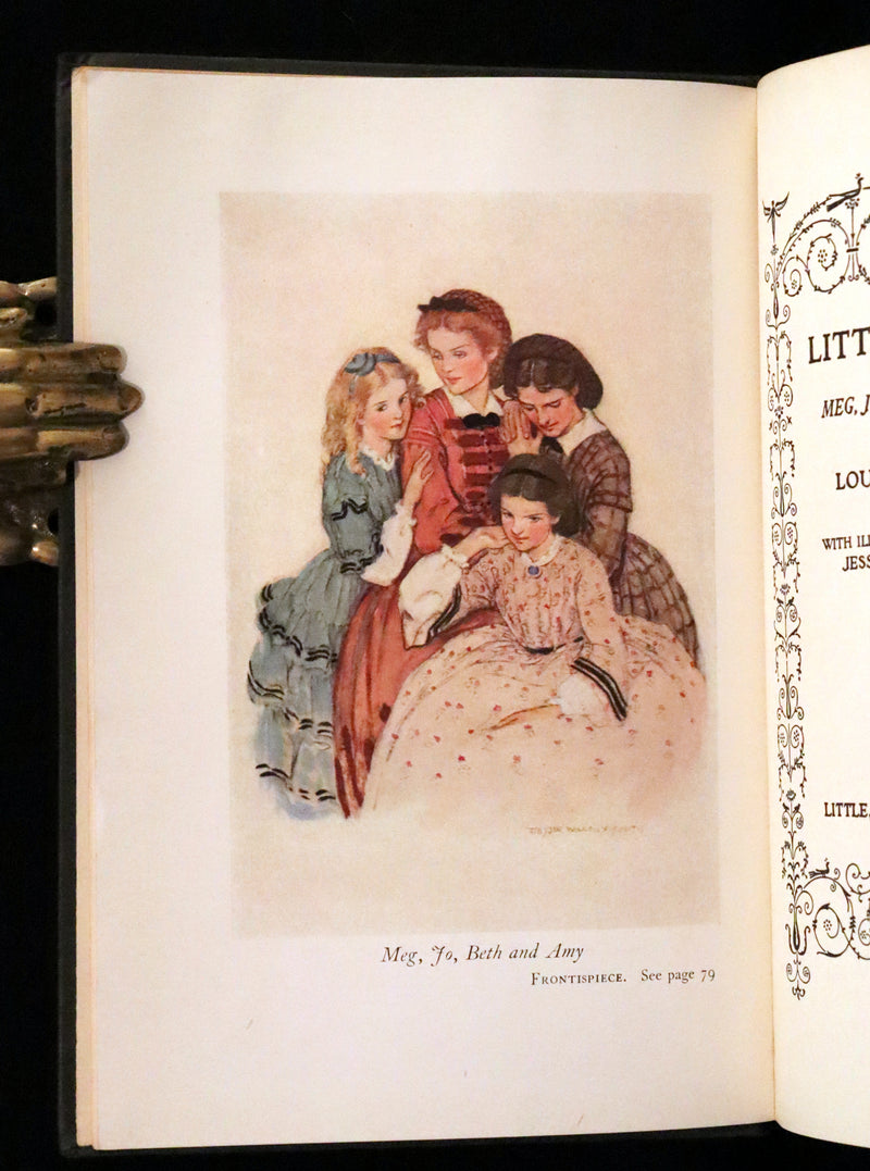 1922 Rare Book - LITTLE WOMEN by Louisa May Alcott illustrated in color by Jessie Willcox Smith.