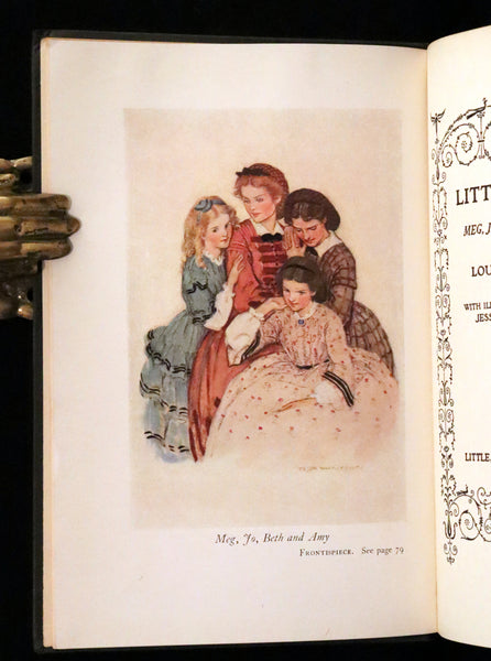 1922 Rare Book - LITTLE WOMEN by Louisa May Alcott illustrated in color by Jessie Willcox Smith.