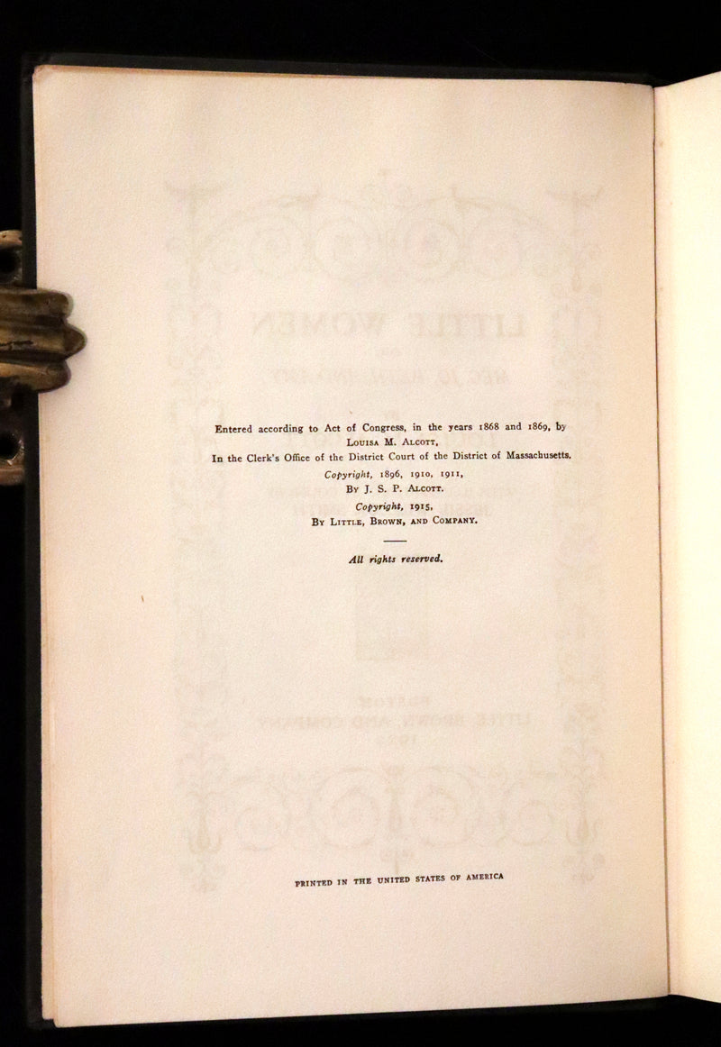 1922 Rare Book - LITTLE WOMEN by Louisa May Alcott illustrated in color by Jessie Willcox Smith.