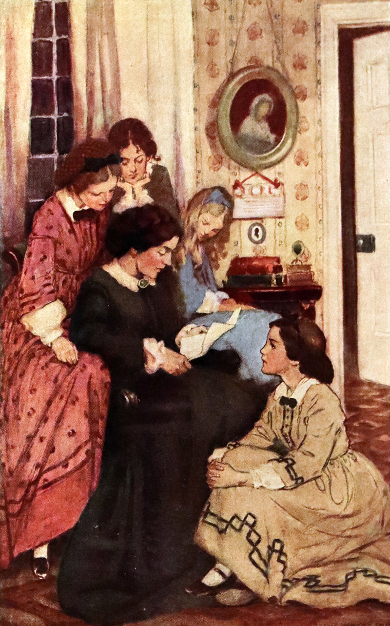 1922 Rare Book - LITTLE WOMEN by Louisa May Alcott illustrated in color by Jessie Willcox Smith.