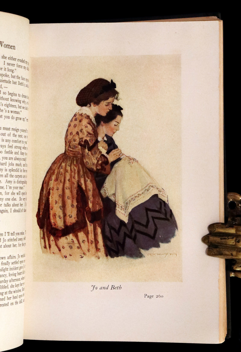 1922 Rare Book - LITTLE WOMEN by Louisa May Alcott illustrated in color by Jessie Willcox Smith.