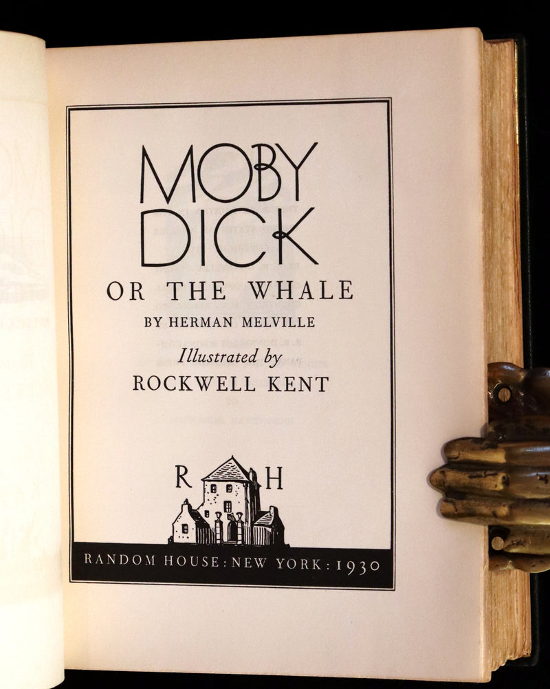 1930 Exquisite First Edition - MOBY DICK or The Whale by Melville, illustrated by Rockwell Kent.