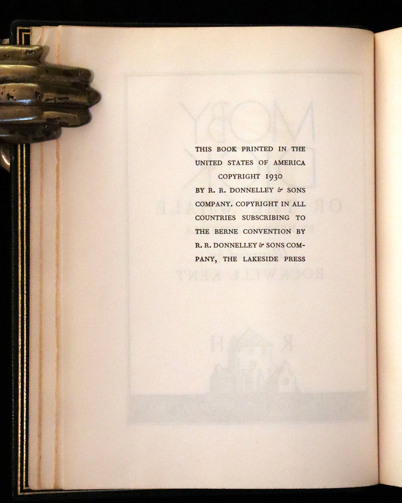 1930 Exquisite First Edition - MOBY DICK or The Whale by Melville, illustrated by Rockwell Kent.
