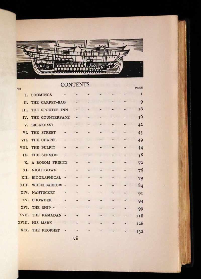 1930 Exquisite First Edition - MOBY DICK or The Whale by Melville, illustrated by Rockwell Kent.