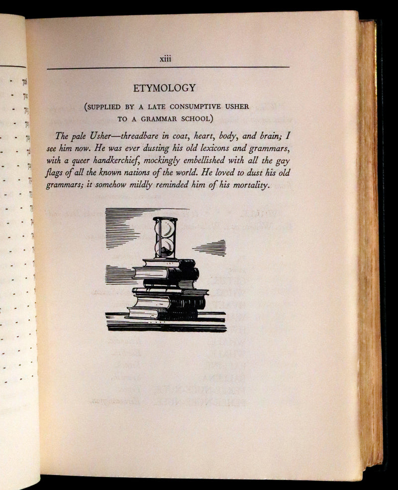 1930 Exquisite First Edition - MOBY DICK or The Whale by Melville, illustrated by Rockwell Kent.