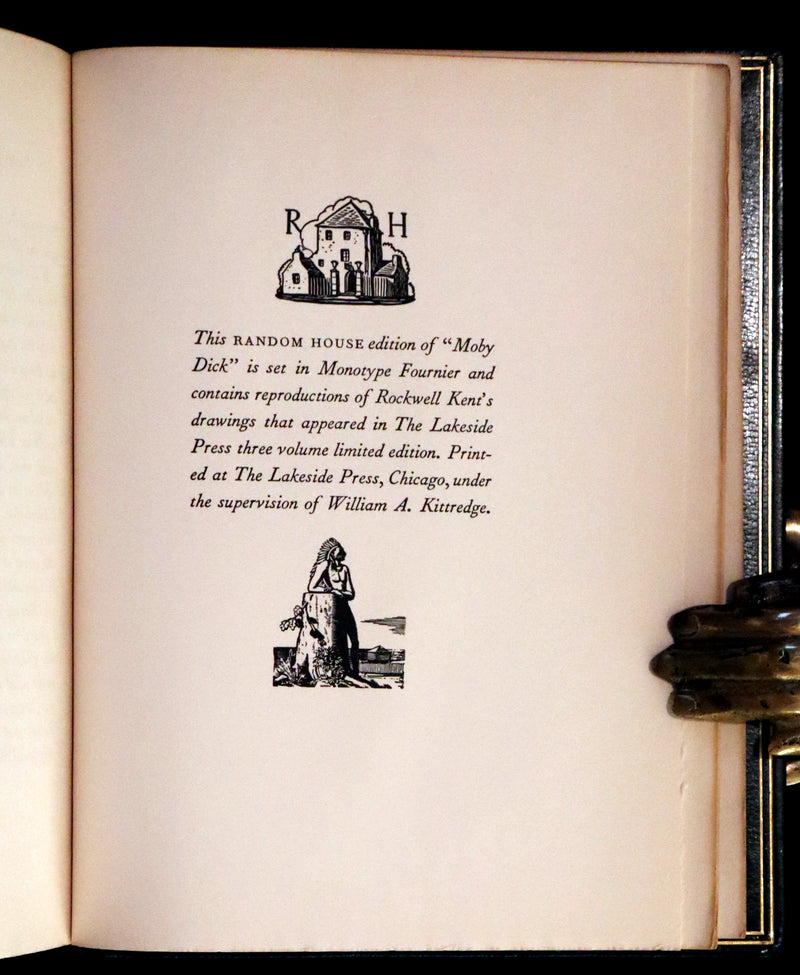 1930 Exquisite First Edition - MOBY DICK or The Whale by Melville, illustrated by Rockwell Kent.