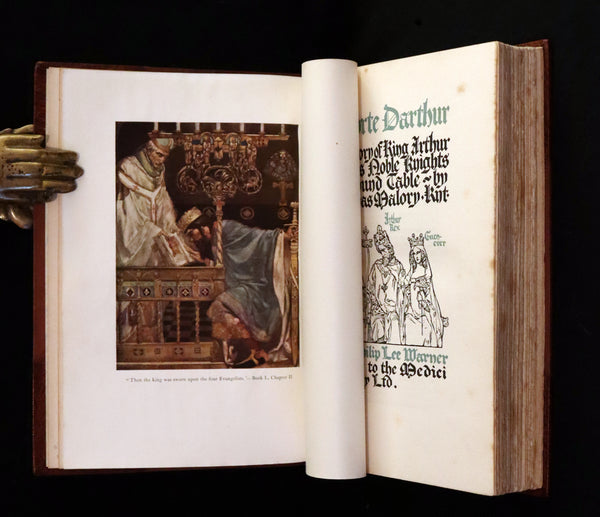 1920 Rare Book set - Le Morte Darthur, The History of King Arthur and of His Noble Knights of the Round Table.