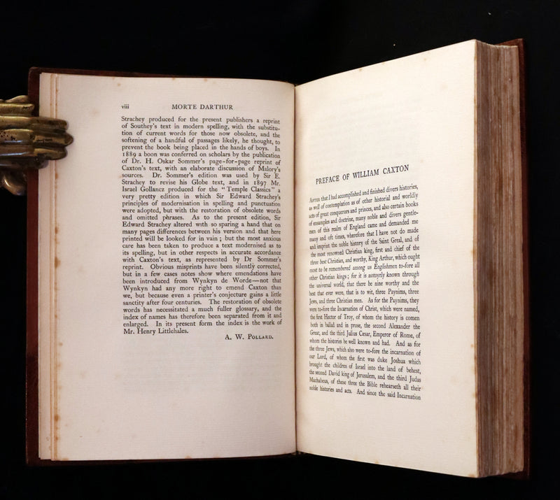 1920 Rare Book set - Le Morte Darthur, The History of King Arthur and of His Noble Knights of the Round Table.