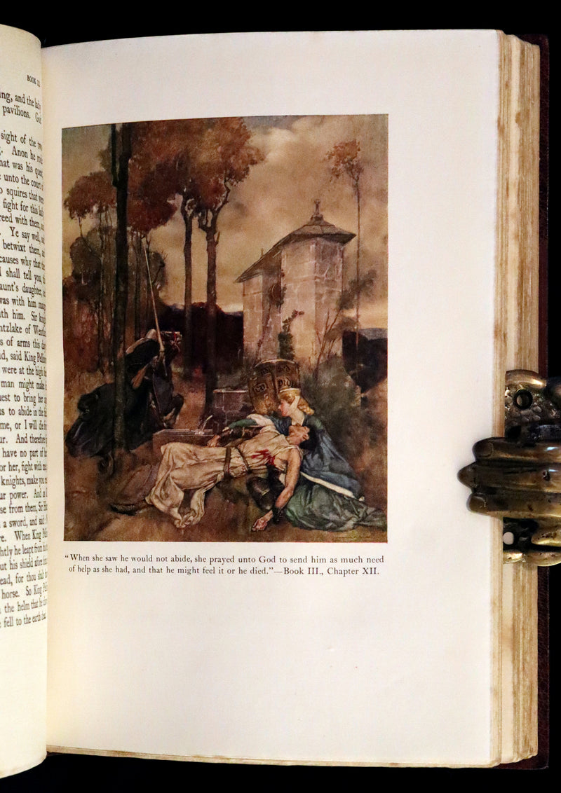 1920 Rare Book set - Le Morte Darthur, The History of King Arthur and of His Noble Knights of the Round Table.