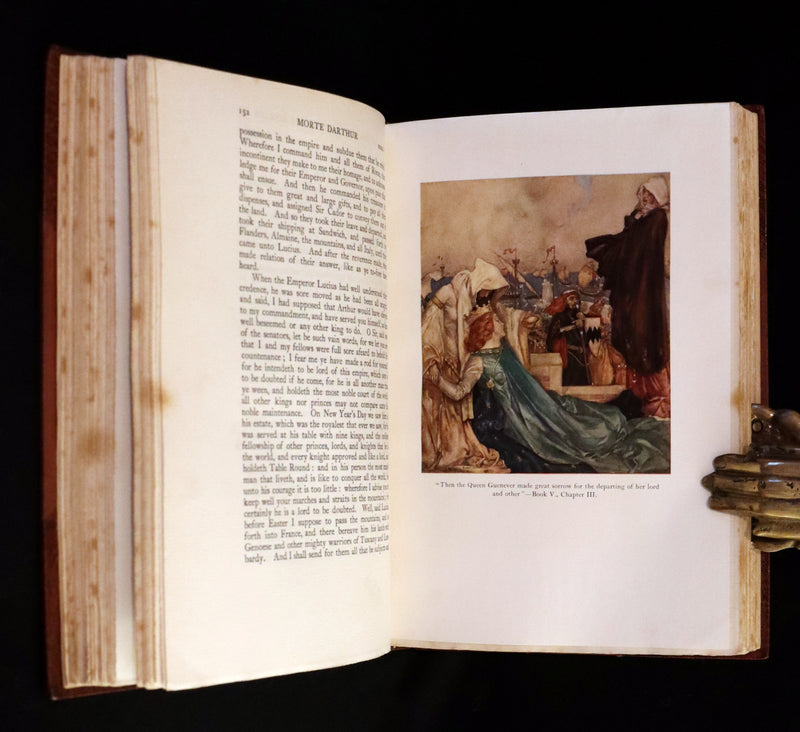 1920 Rare Book set - Le Morte Darthur, The History of King Arthur and of His Noble Knights of the Round Table.
