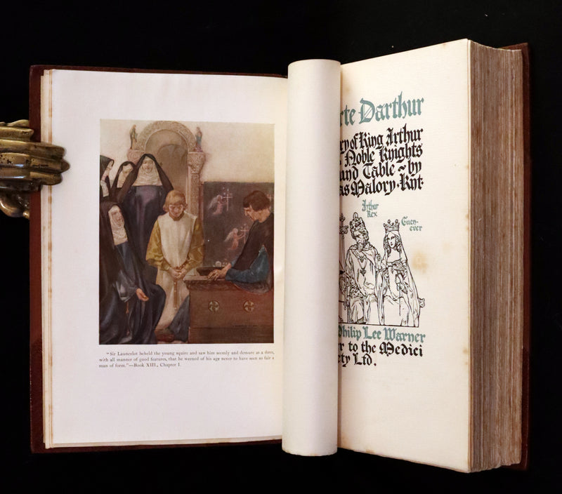 1920 Rare Book set - Le Morte Darthur, The History of King Arthur and of His Noble Knights of the Round Table.