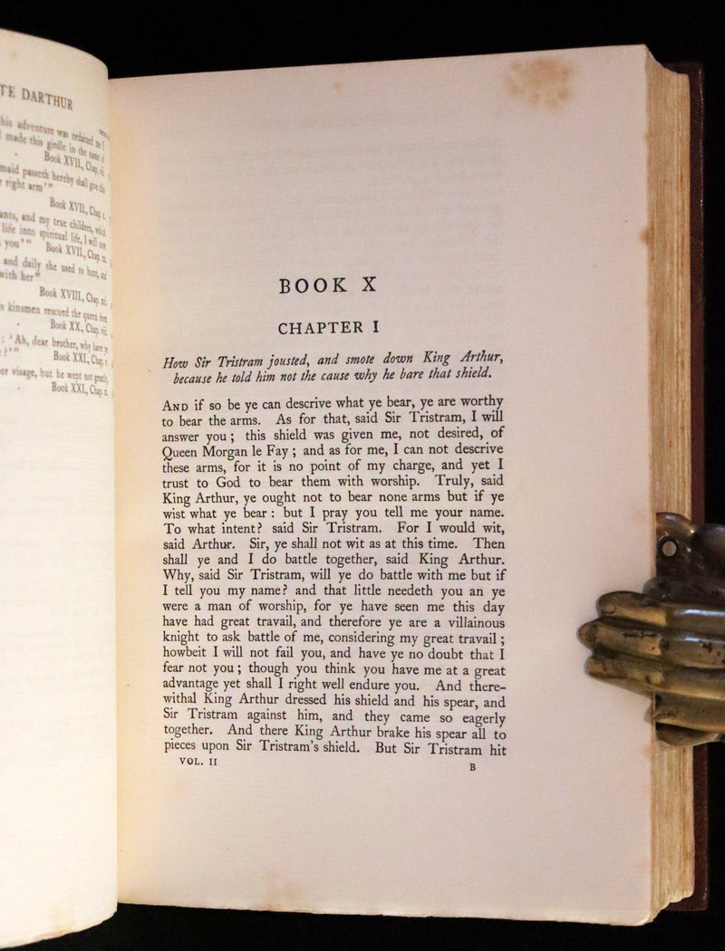 1920 Rare Book set - Le Morte Darthur, The History of King Arthur and of His Noble Knights of the Round Table.
